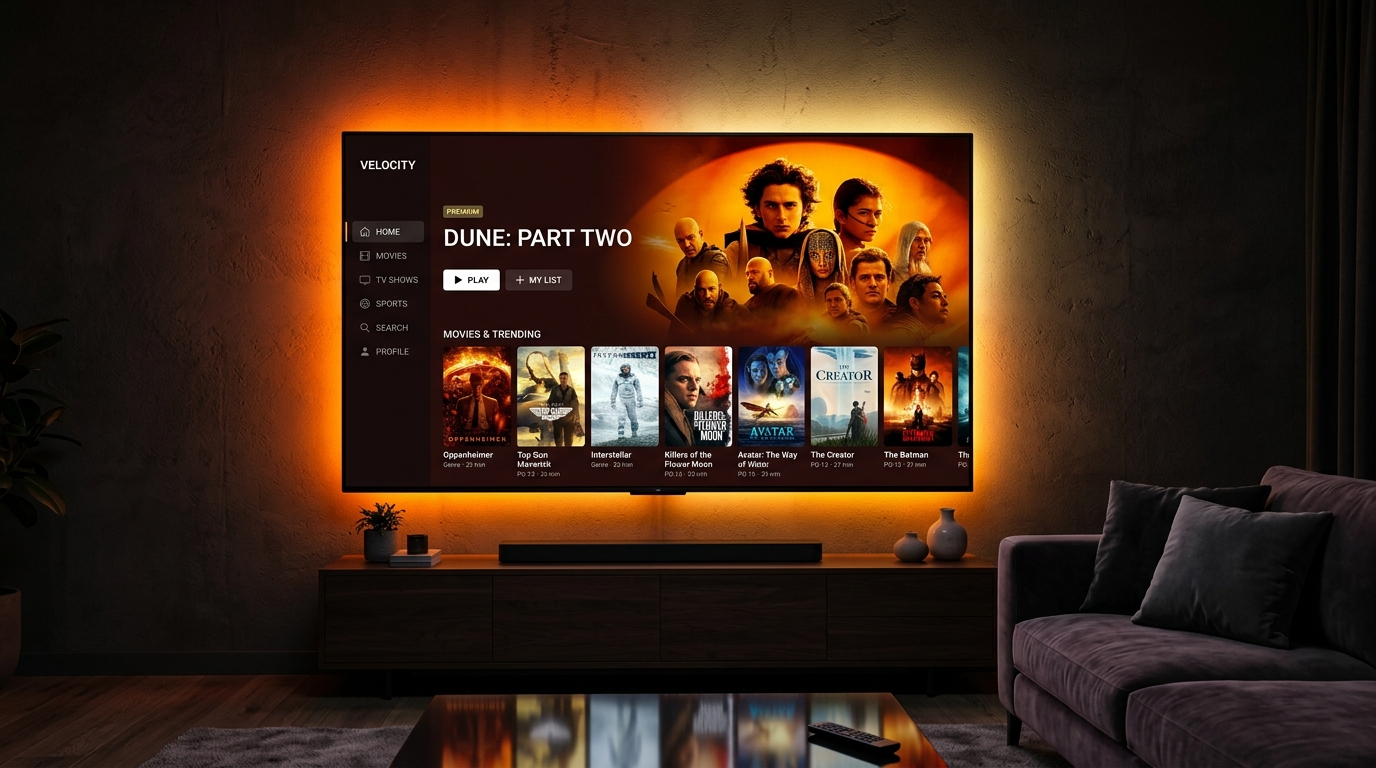 Beplays TV Mockup Interface